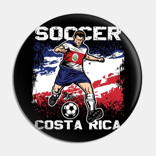 Costa Rica Soccer Futbol Pin