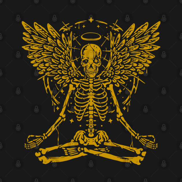 Skeleton Yoga Gold by machmigo