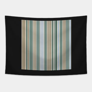 Stripe me down - soft taupe and sage green Tapestry