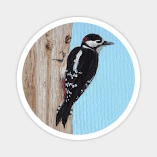 Woodpecker Painting Magnet