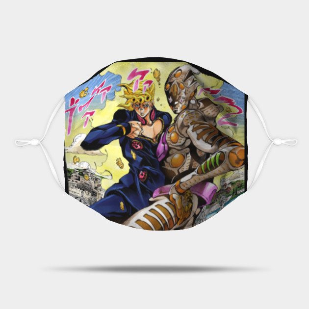 Gold Experience Requiem Jojo Golden Wind Jojos Bizarre Adventure Mask Teepublic For a stand with a similar name, see spoilergold experience requiem. gold experience requiem jojo golden wind