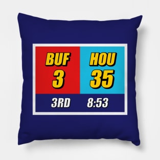 Buffalo vs. Houston • The Comeback Game Pillow