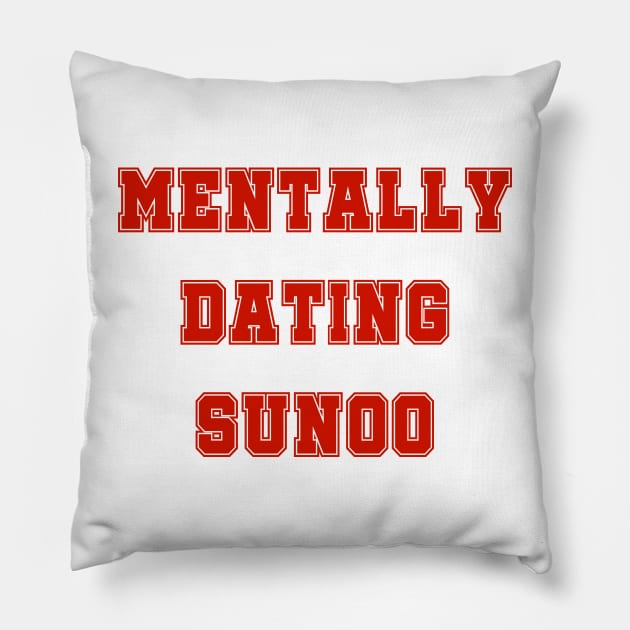 Mentally dating Enhypen Sunoo | Morcaworks Pillow by Oricca