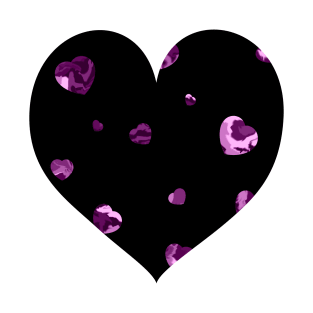 Chaotic Hearts, Dapple Series - Purple T-Shirt