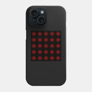 Ominous Red Kaleidoscope pattern (Seamless) 35 Phone Case