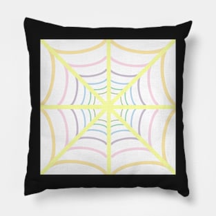 Pastel Spiderweb Pillow