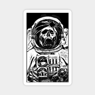 Brutal Moon - Dead Astronaut Ink Sketch Version Magnet