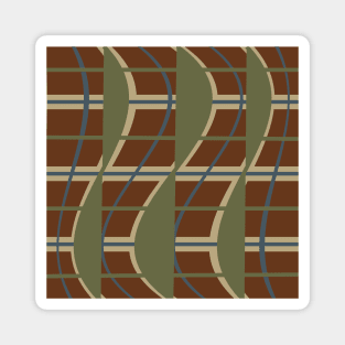 Dancing Fall Plaid Magnet