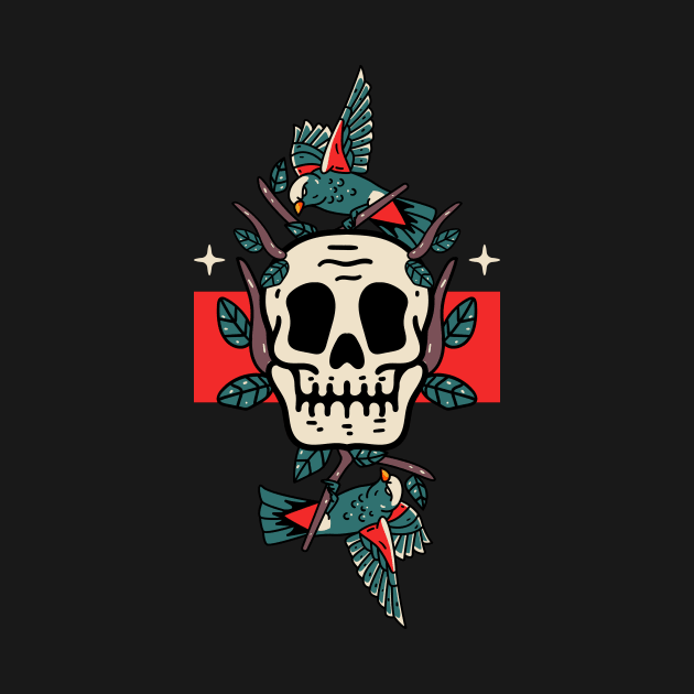 Skull Bird by evolet store