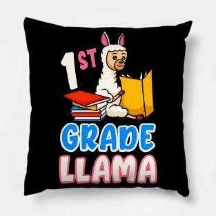 1st Grade Llama Funny First Grader School Pillow