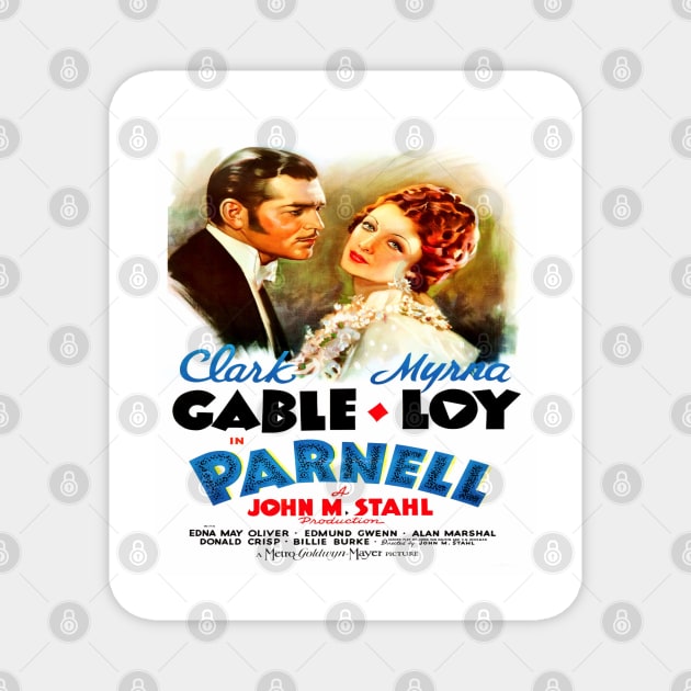 Clark Gable Myrna Lot Parnell Magnet by Aspectartworks