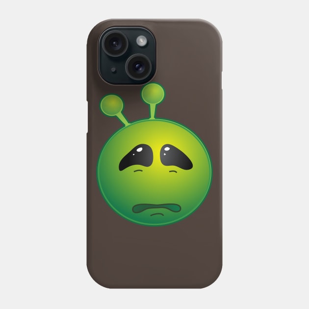 Funny Alien Monster ET Extraterrestrial Martian Green Man Emoji for Women, Men and Kids 13 Phone Case by PatrioTEEism