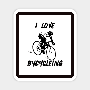 I LOVE BYCYCLEING Magnet