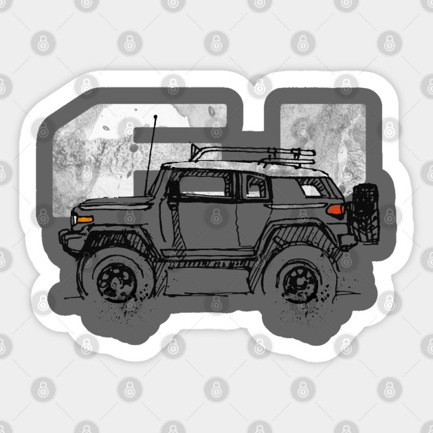 Toyota Fj Cruiser Sketch Artist Profile Best Gift For Fj S Dad Mom Birthday Gift Off Road T Shirt Toyota Fj Cruiser Sticker Teepublic
