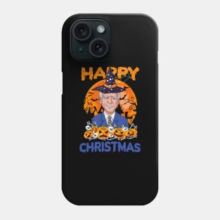 Funny Joe Biden Halloween Happy Christmas Witch Hat Anti Biden Phone Case