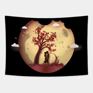 Loving couple Tapestry