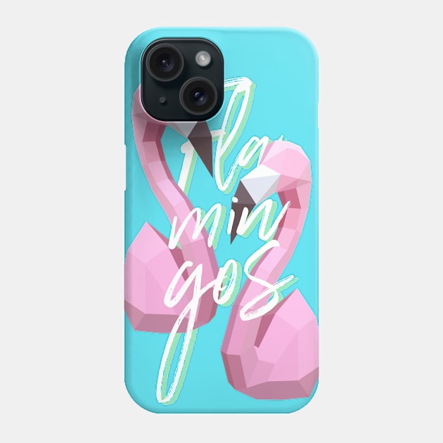 Flamingos Tumblr Phone Case by ArtMoore98