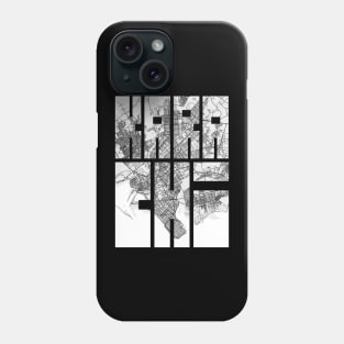 Karachi, Pakistan City Map Typography - Light Phone Case