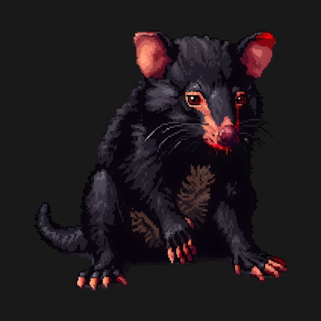 Tasmanian Devil in Pixel Form by Animal Sphere