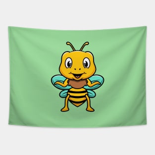 Cute Happy bee Tapestry