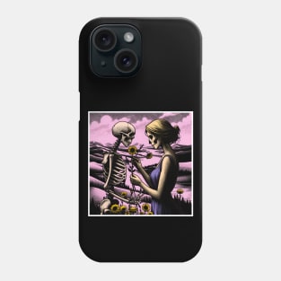 SKULL AND GIRL ETERNAL BLOOM Phone Case