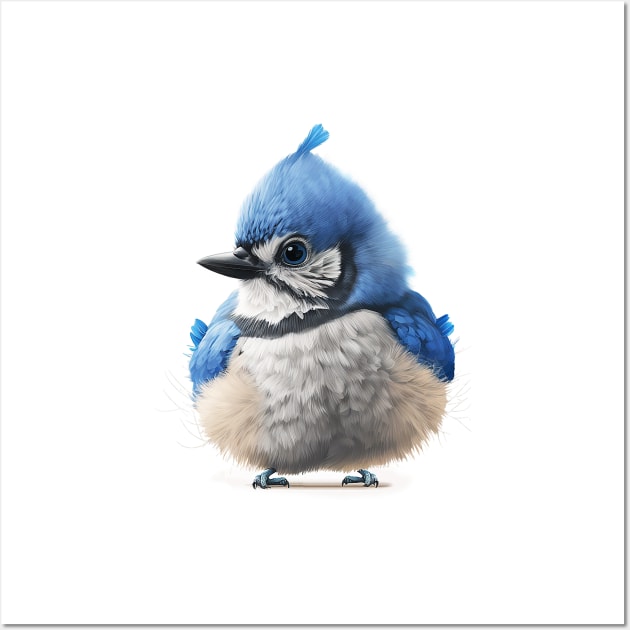 Blue Jay Art Print / Blue Jay Art / Cute Bird Print / Cute 