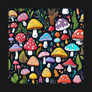 colorful mushrooms T-Shirt