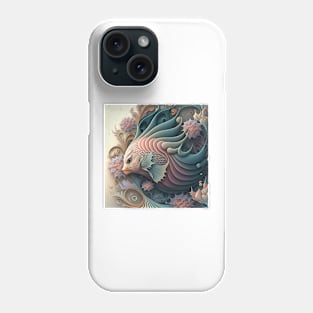 A Fractal Design in a Fish Motif Phone Case