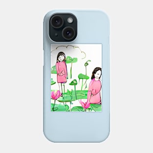 lotus pond Phone Case