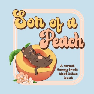 Retro Son of a Peach Cat Kitten T-Shirt