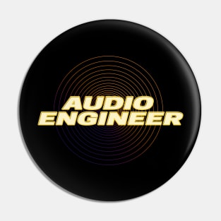 Audio Engineer Gradient Pin