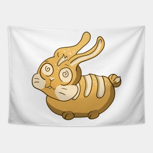 Cute bunny rabbit loaf Tapestry