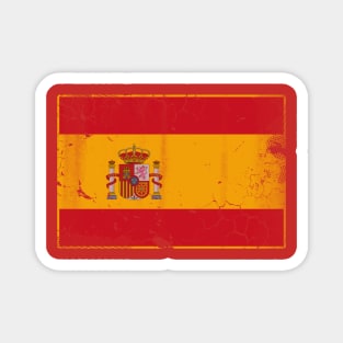 Vintage Flag Of Spain Magnet