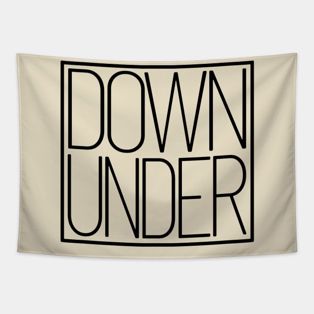 Down Under Australia Souvenir Typography Gift Tapestry by peter2art