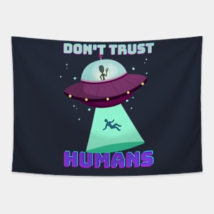 Funny Sci fi Aliens Tapestry