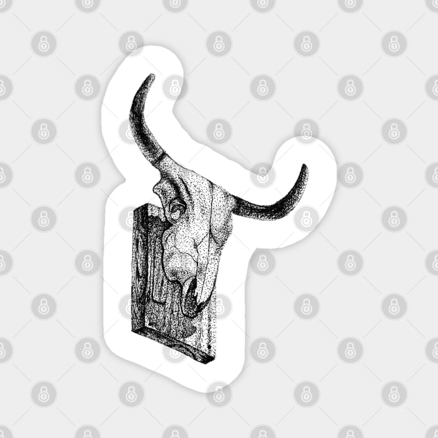 Cow Skull Magnet by MiloAndOtis