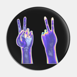 Holographic Hands Lite Pin