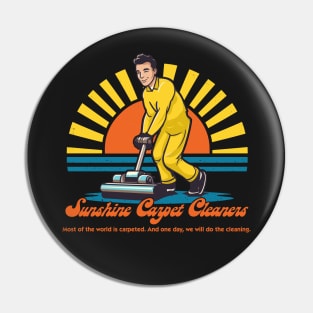 Sunshine Carpet Cleaners - Retro Style Fan Art Pin