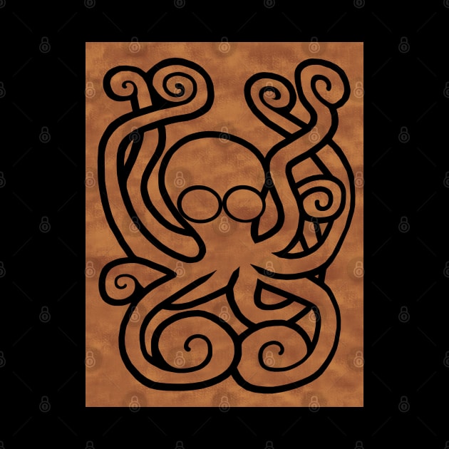 Octo-Doodle-Pus Brown by BlakCircleGirl