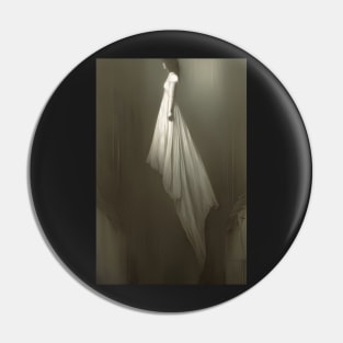 Ghost Woman Floating in the Air - Vintage Pin