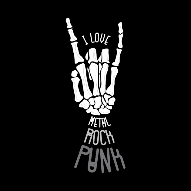 I love Rock by Black Cloud Designs