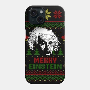 Albert Einstein Merry Einstein Phone Case