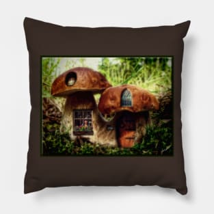The Mushroom Cottage Pillow