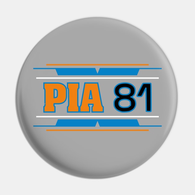 #81 PIA Logo Pin by Lifeline/BoneheadZ Apparel