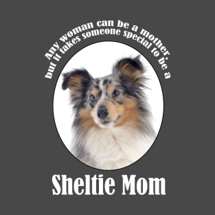 Blue Merle Sheltie Mom T-Shirt