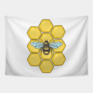 Honeycomb Bee Tapestry