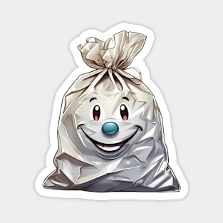 Crinkly plastic bags Magnet