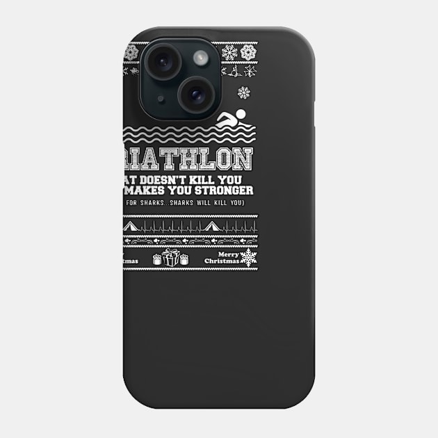 Merry Christmas TRIATHLON Phone Case by irenaalison