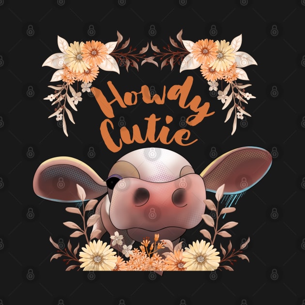 Cute Cow Floral by MCsab Creations