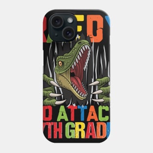 Funny Ready To Attack 7th Grade Shark First Day of School Gifts Kids Phone Case